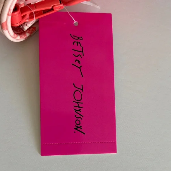 ☀️Betsey Johnson Pink Crossbody Bag With Coral Sea Life and Coin pouch - Picture 14 of 15